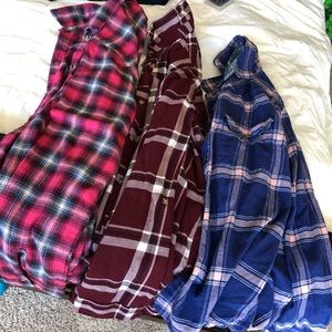 Flannel shirts